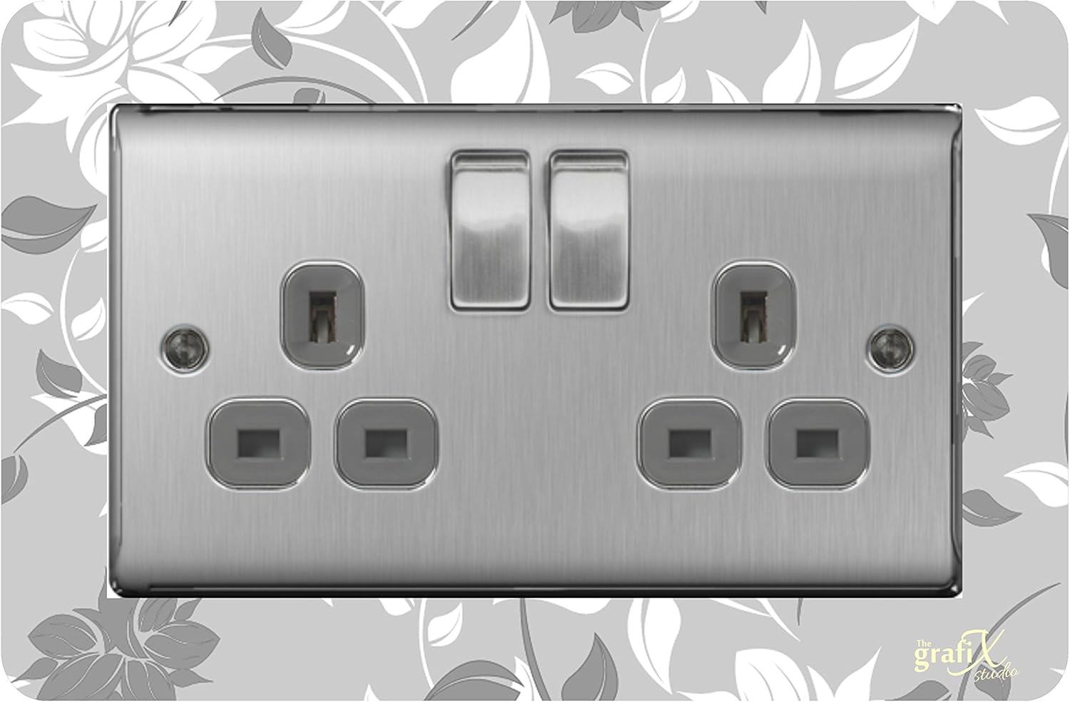 the sticker studio ltd Double Light Switch/Socket Surround Acrylic