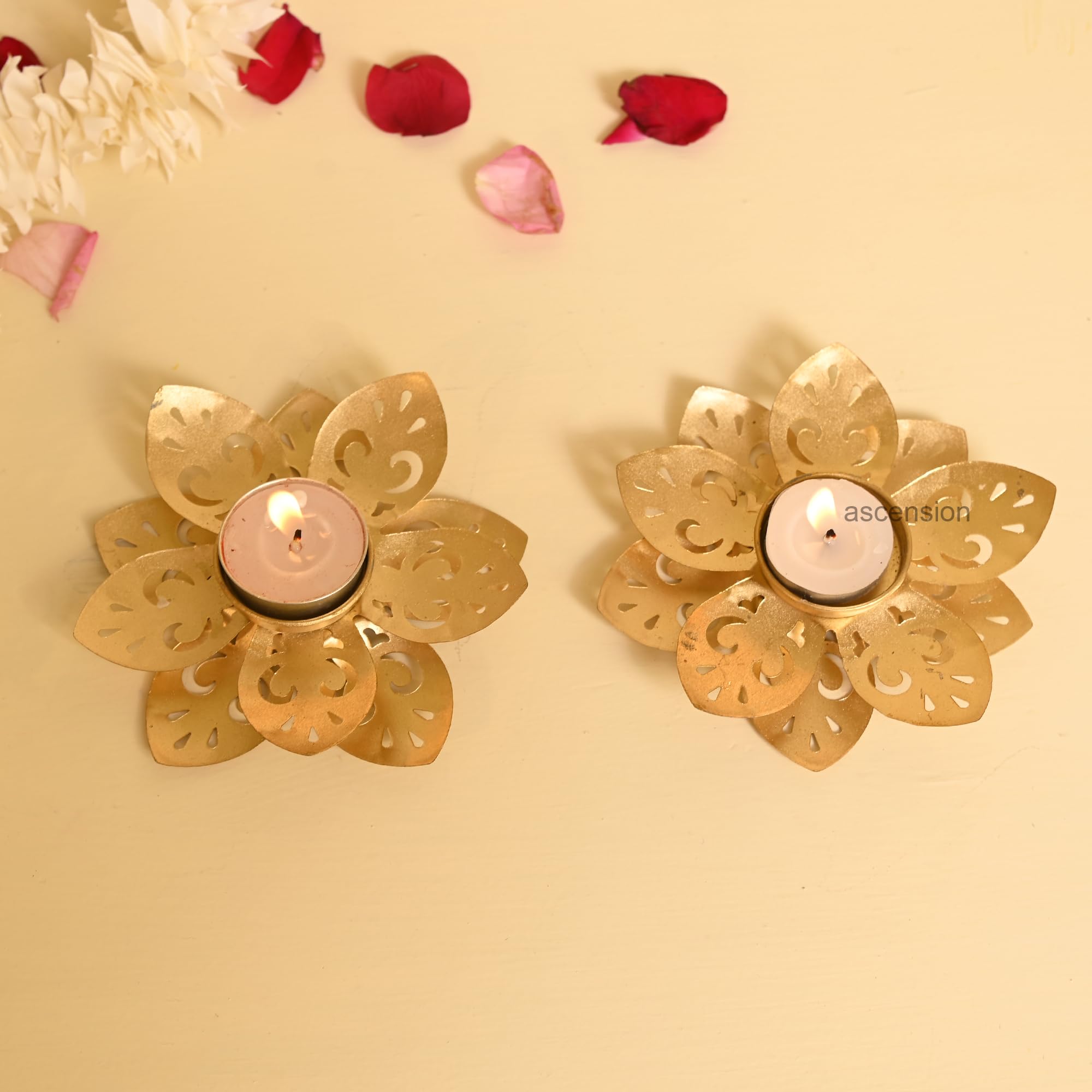 Peacock Tealight Candle Holder Set - Diwali Decor -16