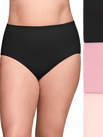 Olga Womens Olga By Warners Womens No Pinching No Problems 3 Pack Seamless High Waist Brief