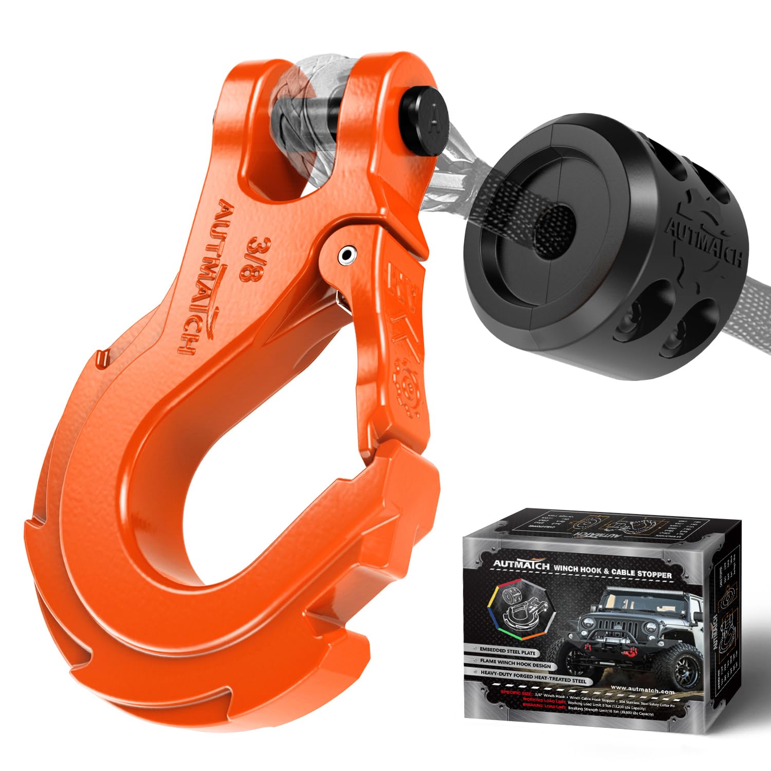 【ウッチー】 Amazon.com: AUTMATCH Winch Hook 3/8