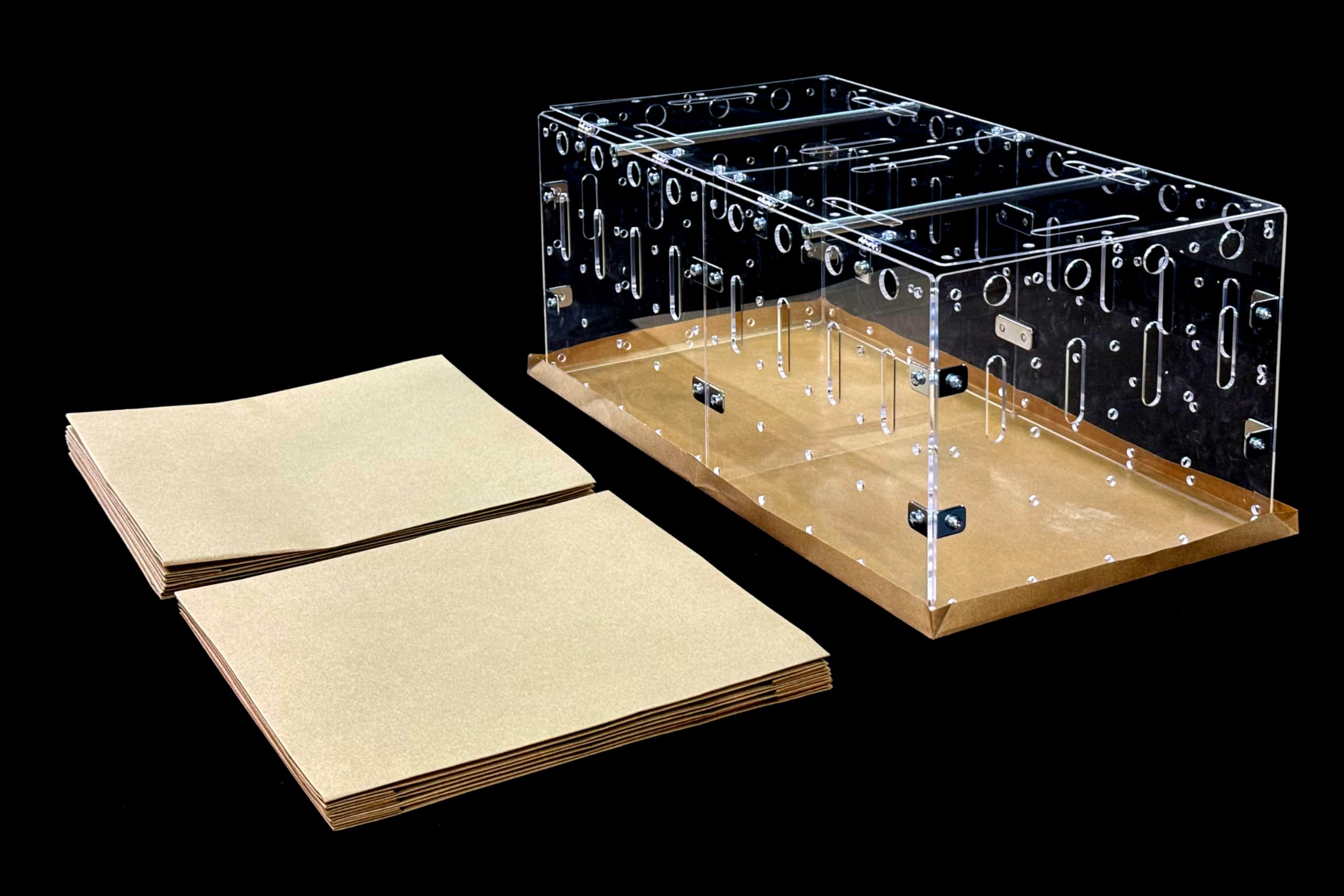 GuineaLoft™ 2x1ft Cage Bottom (8-Pack), Water-resistant Kraft Paper, Small 2x1ft Cage Liner Bottom, Disposable, Eco-Friendly - Image 2