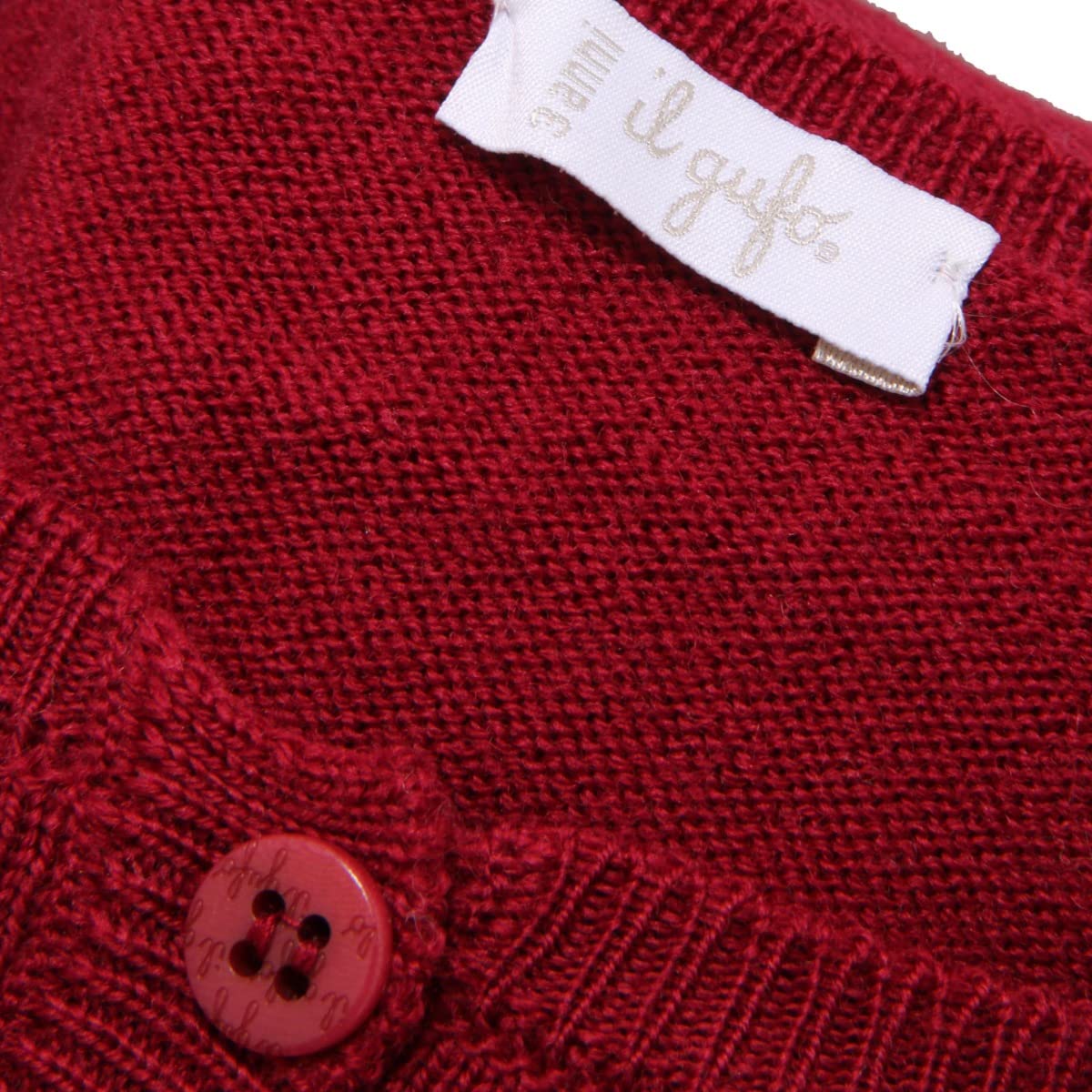 Il Gufo 4454AL cardigan bimba girl kids wool sweater