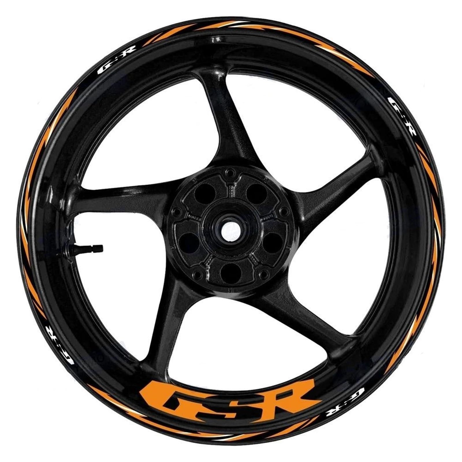 Reifenaufkleber-Set Motorradfelgenaufkleber Für Suzuki GSR400 GSR600 GSR750 GSR 400 600 750 17 Zoll Felgen, Reflektierende, Wasserfeste Aufkleber Motorrad Dekor Felgenaufkleber(Farbe 8)