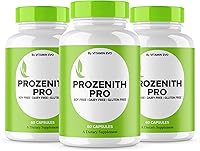 Vista 1 de Paquete de 3 cápsulas Prozenith Pro, píldoras oficiales de suplemento de apoyo Prozenith Pro, cápsula de fórmula avanzada natural Prozenith Pro