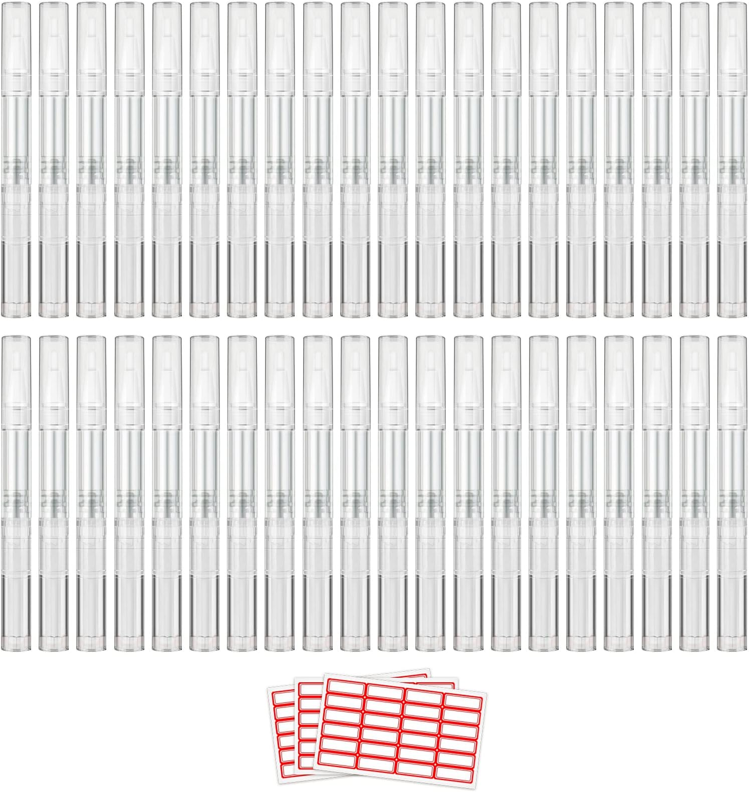 WEBBYBEAR 40 Pieces 3 ml Cuticle Oil Pen, Empty Nail Oil