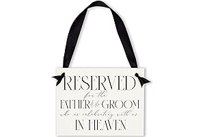 Memorial Chair Banner for the Father of the Groom