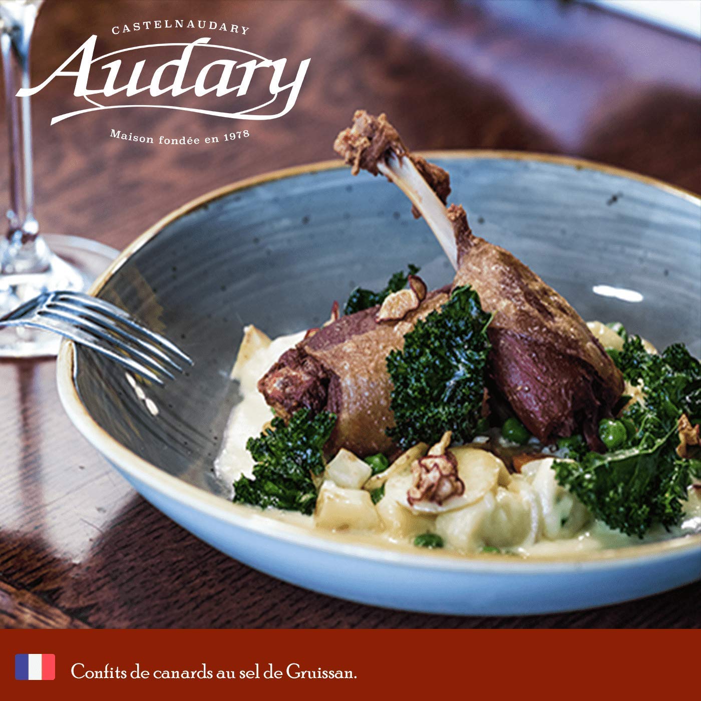 Confit de canard au sel de Gruissan, 765g, 2 parts
