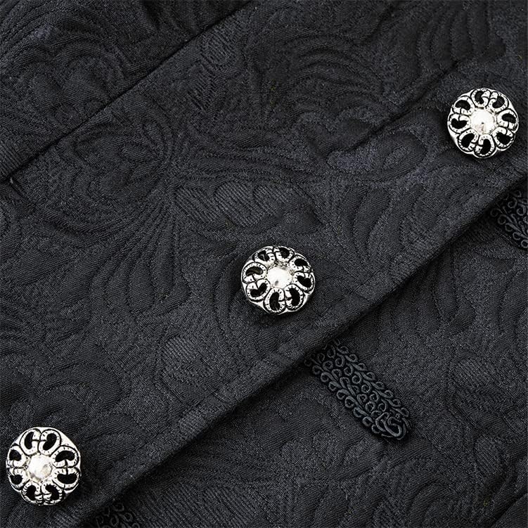 Men's Steampunk Renaissance Tailcoat Jacket Gothic Victorian Frock Coat - Image 3