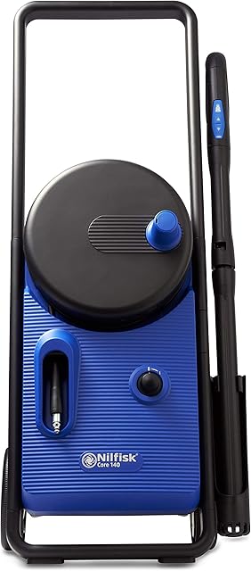Nilfisk 128471255 Core 140 Bar High Pressure Washer with In-Hand Power Control for Home, Garden and Car, Blue