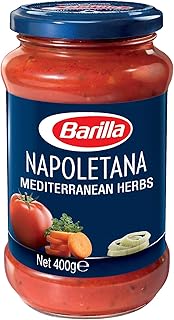 Barilla Pasta Sauce - Napoletana 400 gm | Non - GMO Project Verified | Vegan | Gluten free | No added Colour or Presevatives