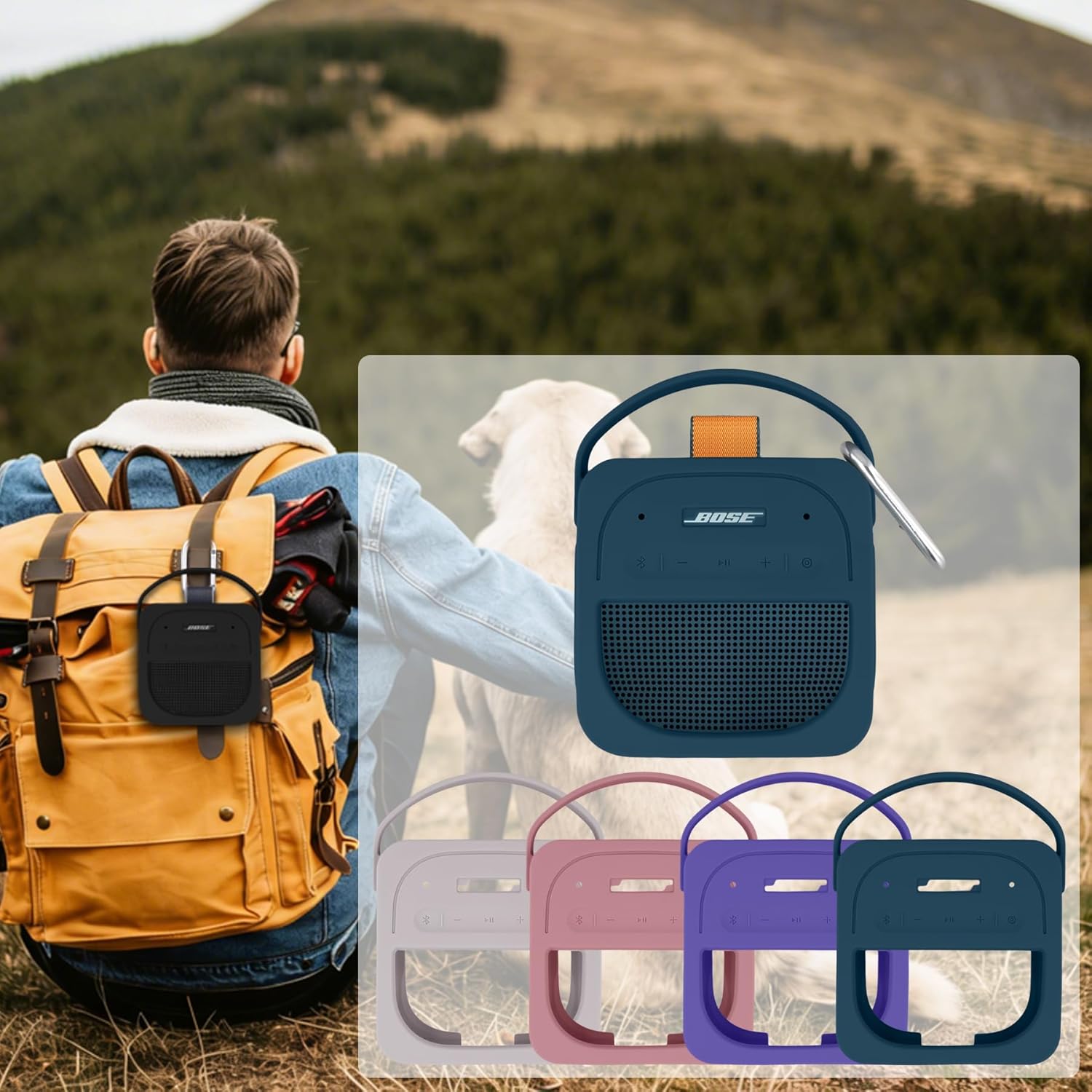 for Bose New SoundLink Micro 2nd Gen Bluetooth Speaker Silicone Cover(Twilight Blue) - Image 9