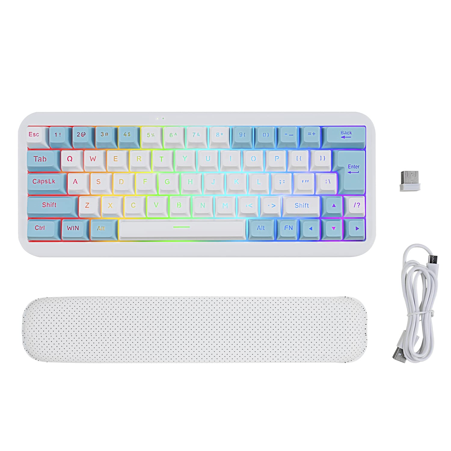 Buy 60 Wireless Gaming Keyboard, Rechargeable 2000mAh 2.4G LED Backlit