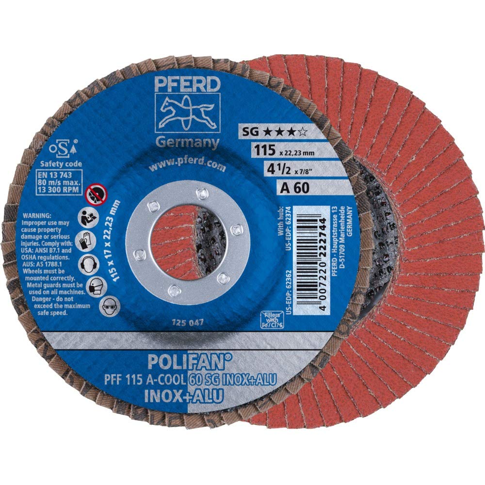 Lot de 10 disques à compartiments en acier inoxydable et aluminium PFF 115 A-Cool 60 SG : 67656115