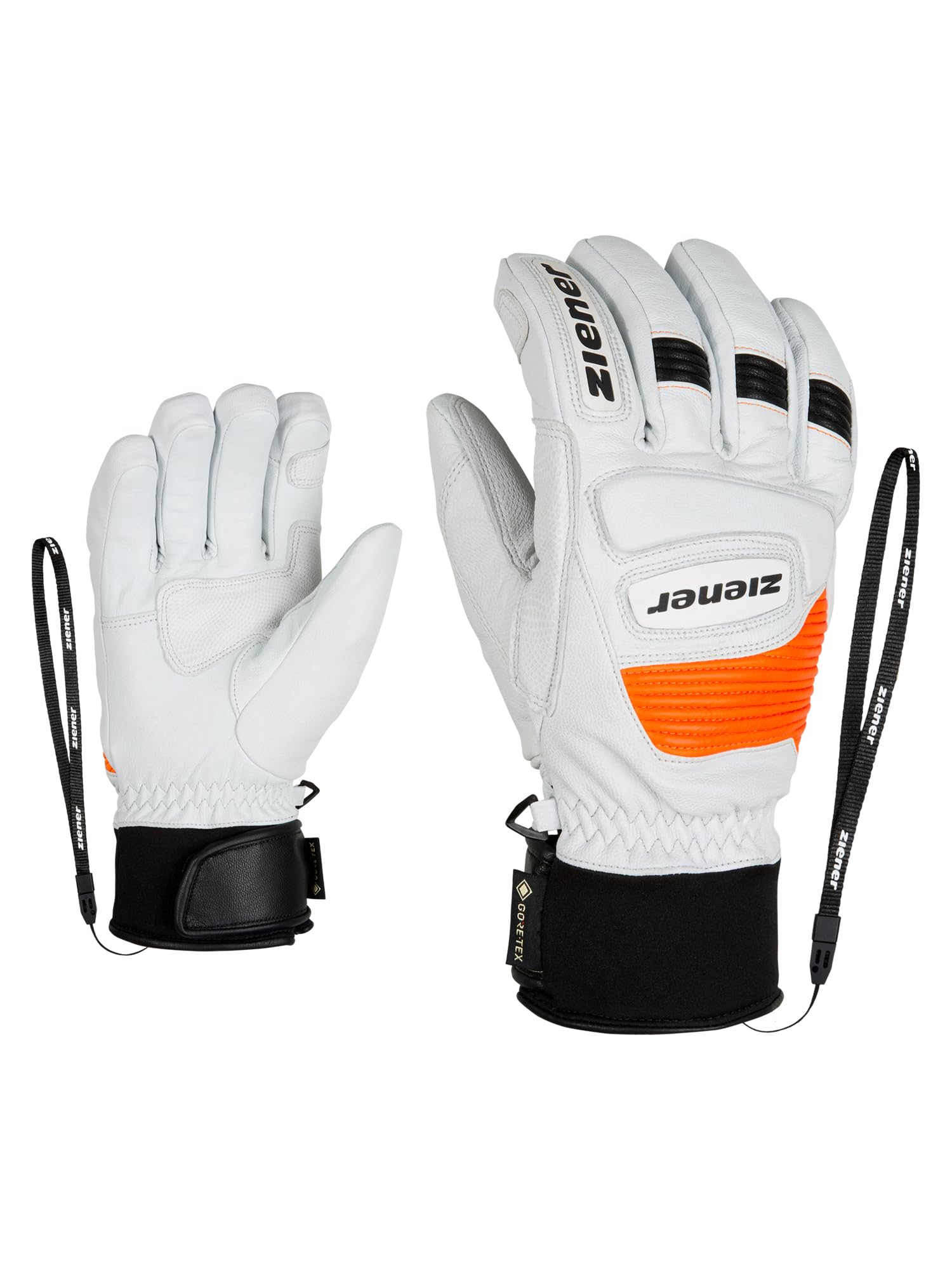 Ziener Guard Gtx Gore Grip Pr Ski Alpine Gloves, Unisex, 801019, White, 11