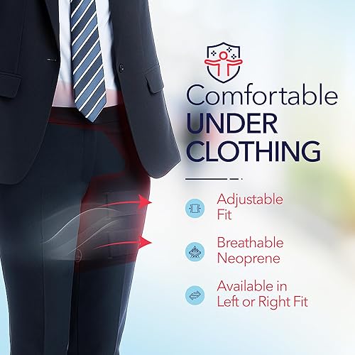 Miniatura 4 de Dr. Arthritis Soporte de cadera, soporte ajustable para nervio ciático y estabilizador para músculos tirados y recuperación de lesiones, soporte de