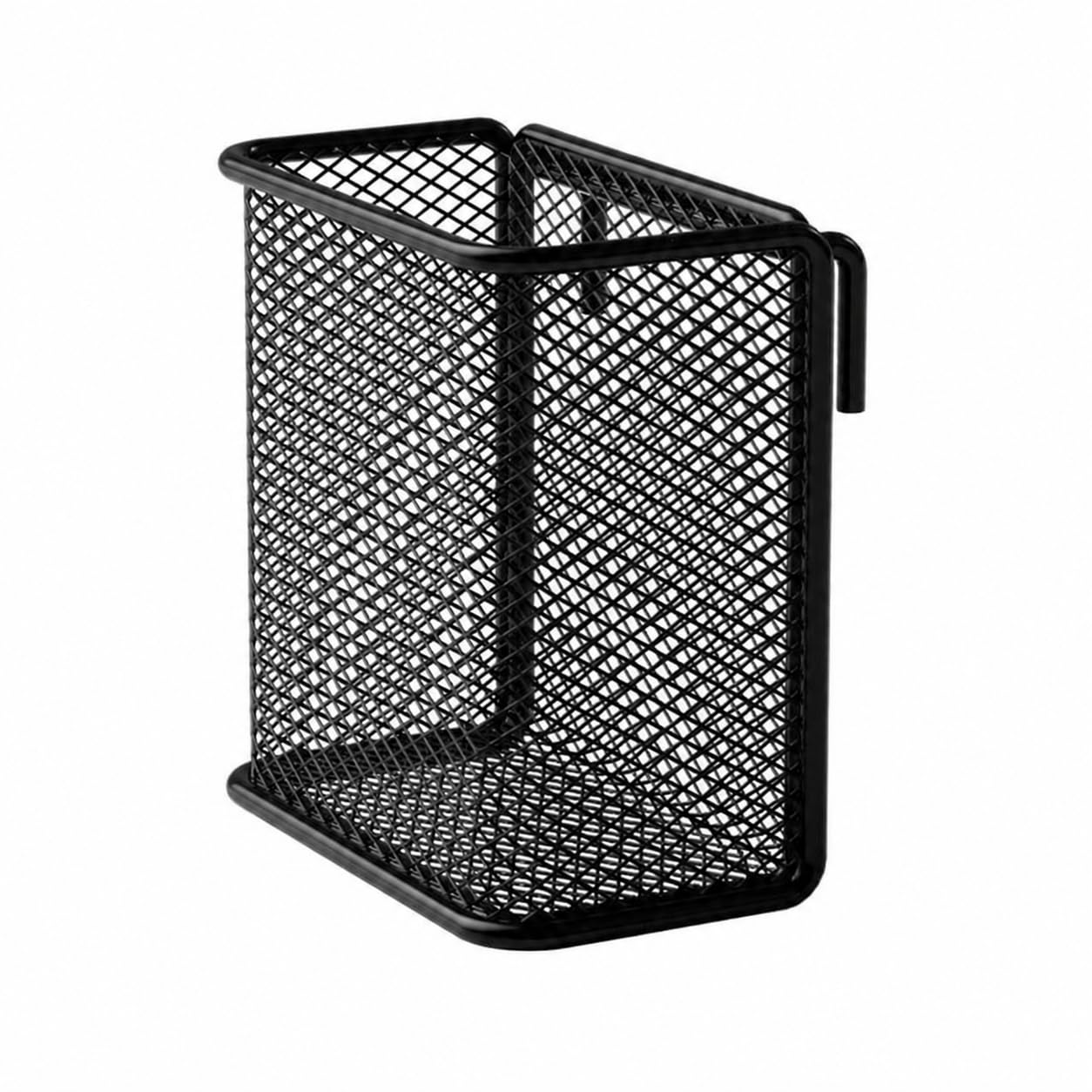 Hanging Metal Mesh Pen Holder, Square Desk Tidy Organiser for Stationery