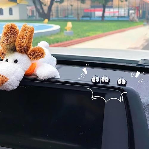 Soot Sprite - Espejo retrovisor para automóvil, 25 piezas de lindos Sprites de hollín para decoración interior de automóvil, tablero de
