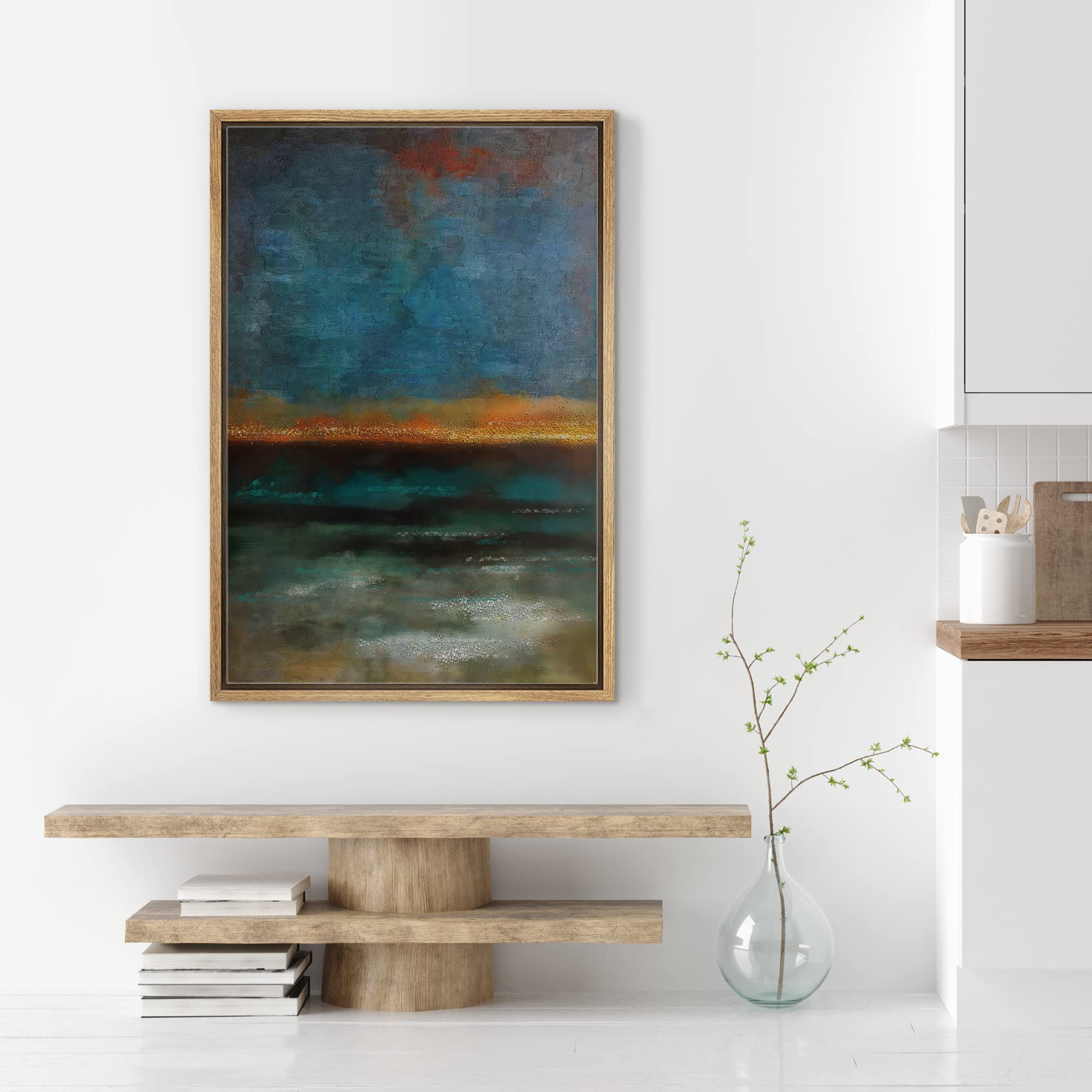 Amazon.com: SIGNWIN Framed Canvas Print Wall Art Orange