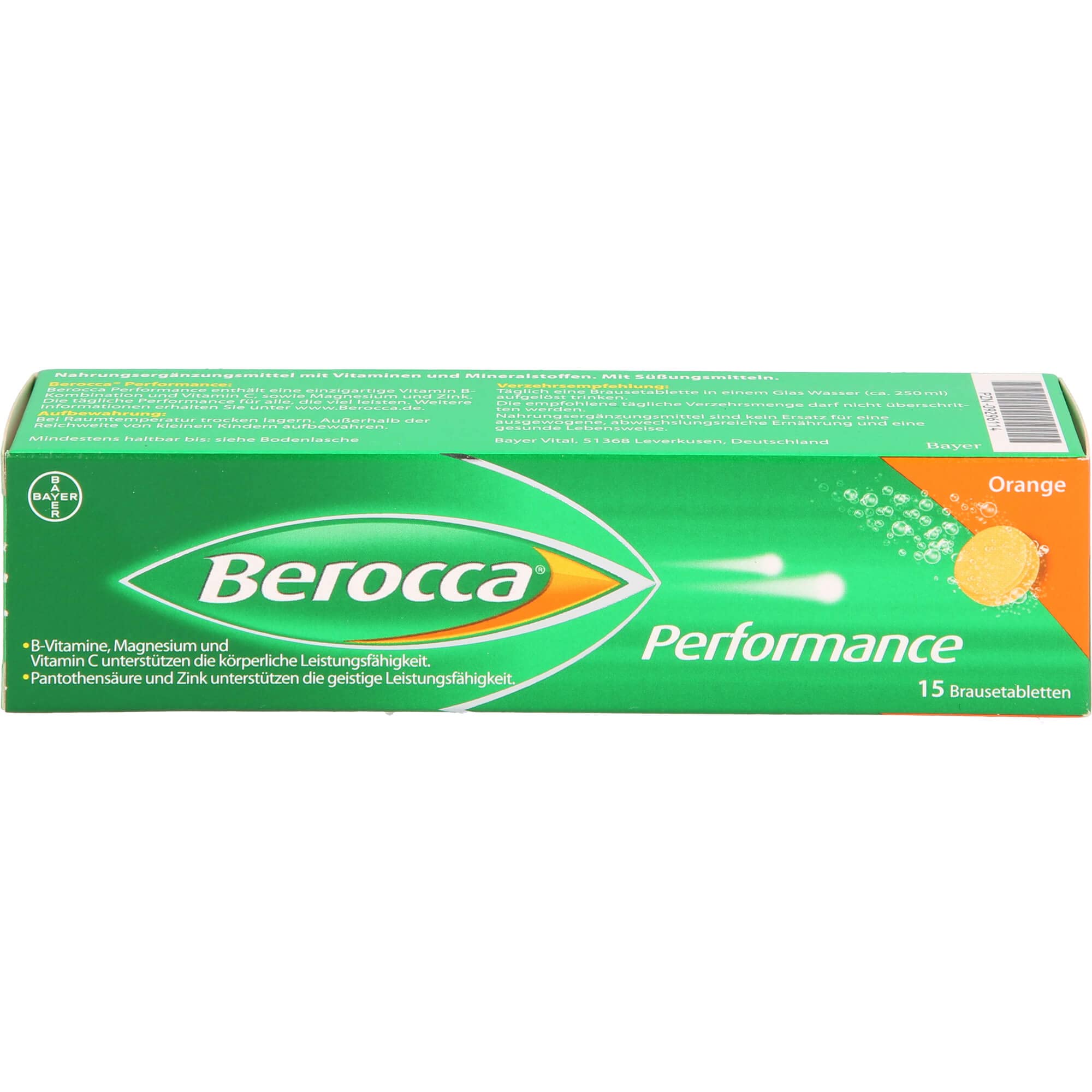Berocca Performance Multivitamin – Brausetabletten mit Orangengeschmack