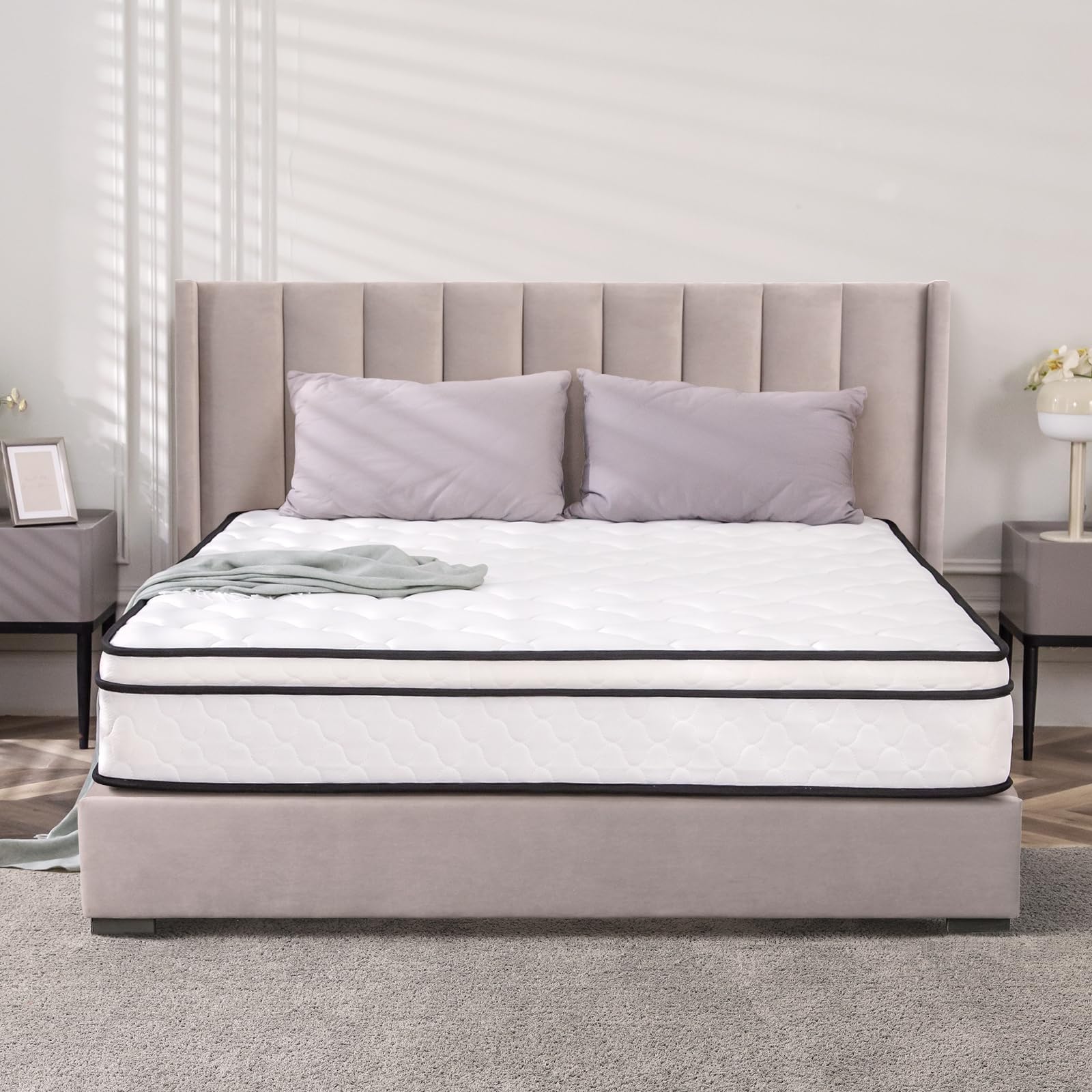 REGOSS Full Mattress, 10 inch Hybrid Mattress in A Box