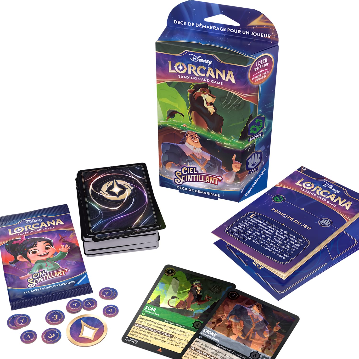 Ravensburger Disney Lorcana TCG : Deck 1 Joueur Ciel Scintillant