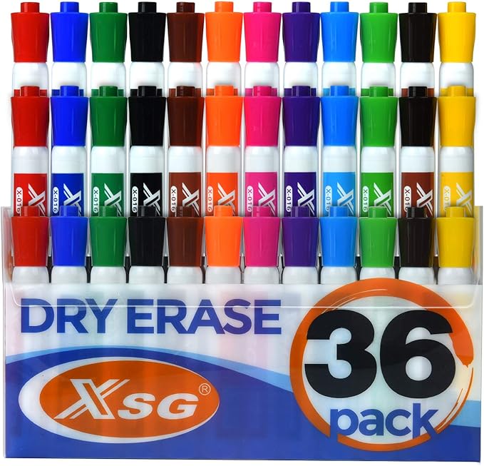 Dry Erase chisel tip Marker Pen, XSG （36 Bulk Pack） 12