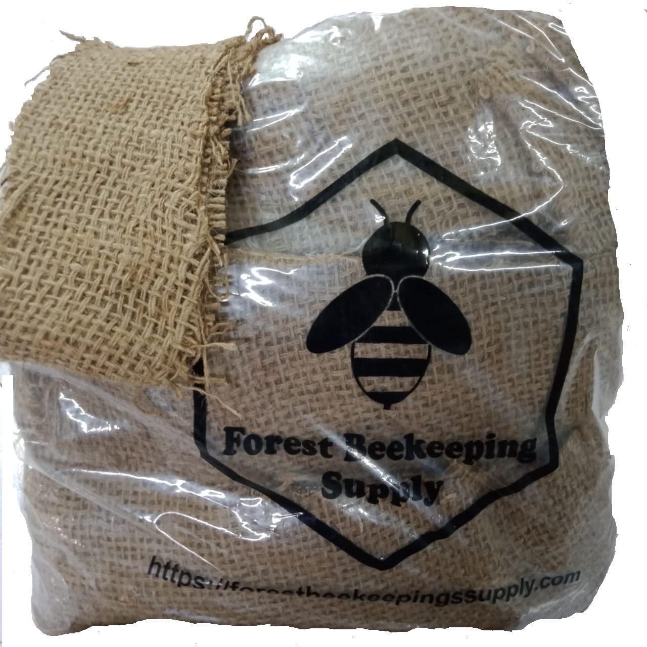 Hive Bee Smoker Fuel for Beekeeping | Jute Burlap Smoker Fuel, 2 Pound Bag Lights Easily with Match or Lighter | Long Continuous Burn | Produces Light, Cool Smoke |