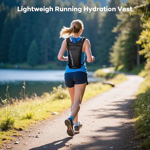 Miniatura 6 de Maelstrom Running Hydration Vest, Hiking Backpack with 2L Water Bladder for Cycling Rave for Men Women