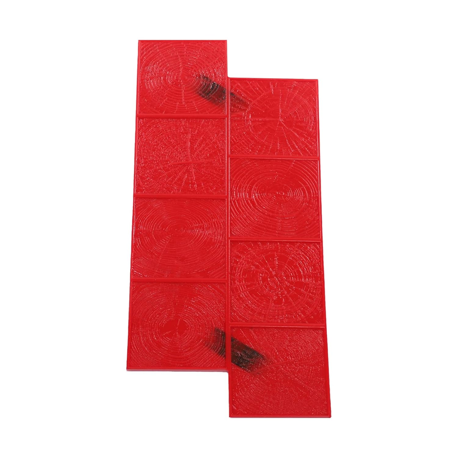 Granite Concrete Stamp Mat, 15.7 x 7.8in Slate Texture Skin Stamps Mold Polyurethane Stone Stamp Mat Concrete Cement Stamping Tool with Handles for Ground Walls Decorative (28.4 x 12.6in)