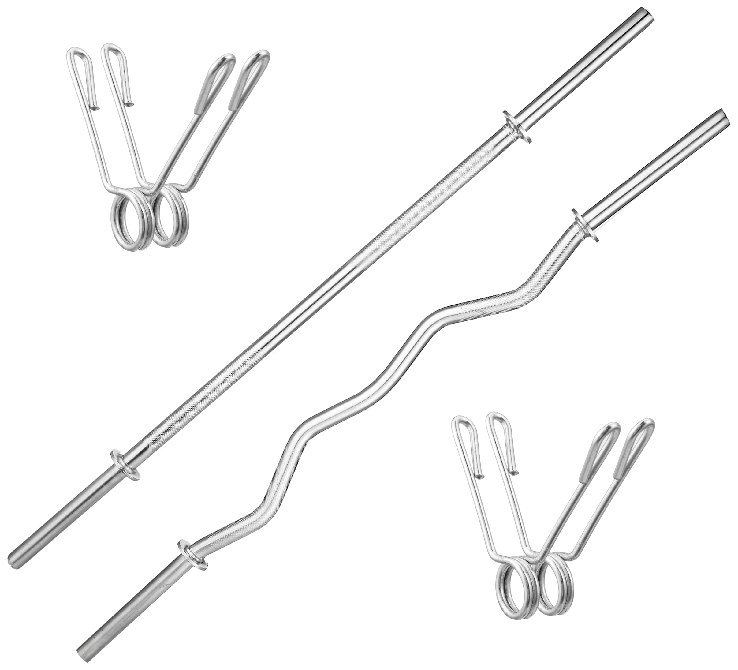 Kore 3 Feet Curl Rod + 3 Feet Plain Rod with 4 Clippers, Best for Home Gym Workout-image-23