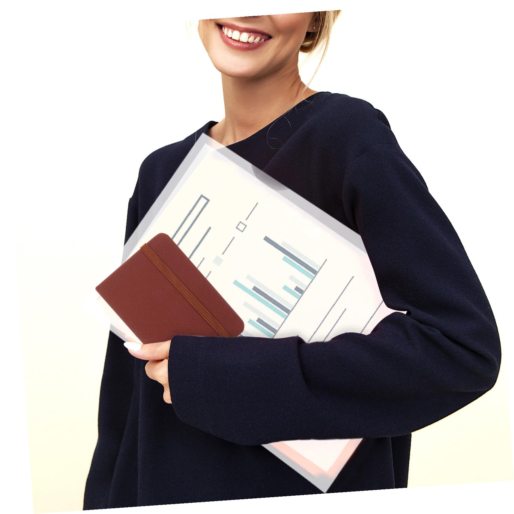 Tofficu Mini Carnet de Poche A7 10pcs Présent Rentrée en Cuir PU Rose