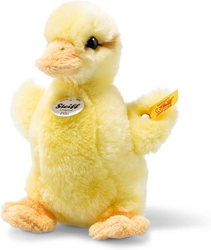 Steiff Juguete de peluche de patito amarillo de Estados Unidos 55 x 51 x 35 pulgadas juguete de pato abrazable detalles aerógrafos 73335