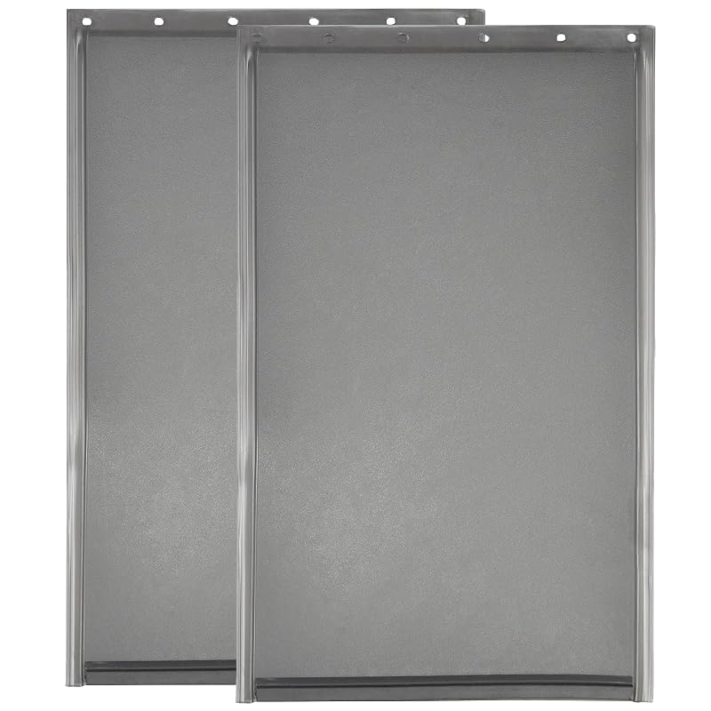 Aba de Reposição para Porta de Cães Extra Grande AMZOO para PetSafe PAC11-11040, Silicone Cinza Fosco, 34,93 x 61,91 cm, 2 unidades