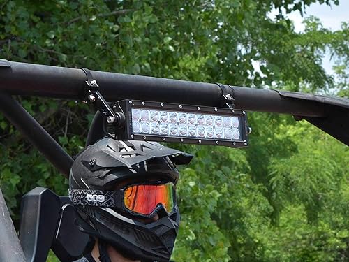 Miniatura 3 de SuperATV Abrazadera de tubo de aluminio resistente de 2 pulgadas - Juego de 2 - Uso para fijar luces, espejos, altavoces y mucho más