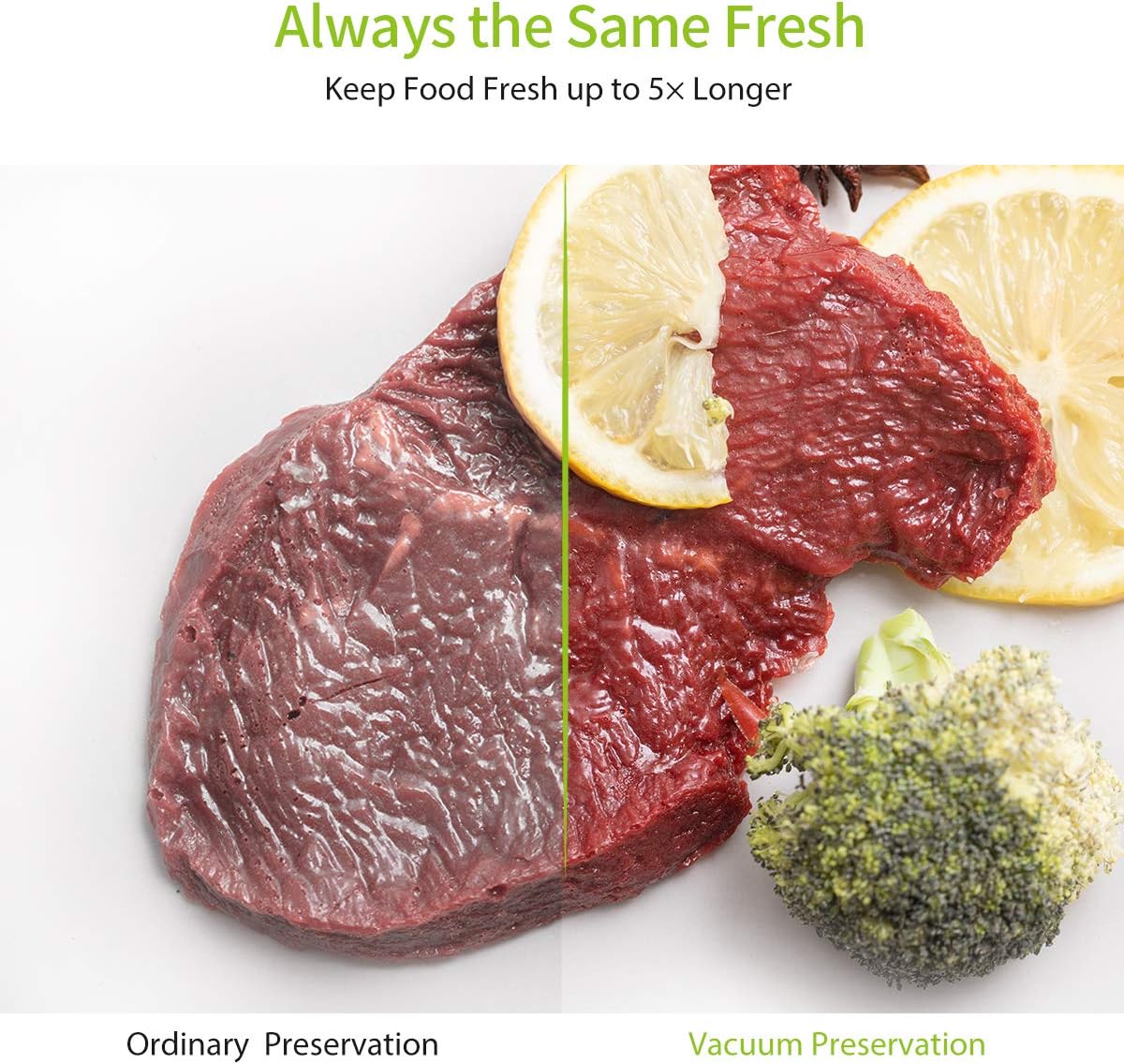 New Deal TAILINK Food Saver Vacuum Sealer Bags Rolls-Vacuum Food Saver Bags Keeps Food Fresh,Suitable For Preservation Of Fruits and Vegetables,3 Rolls