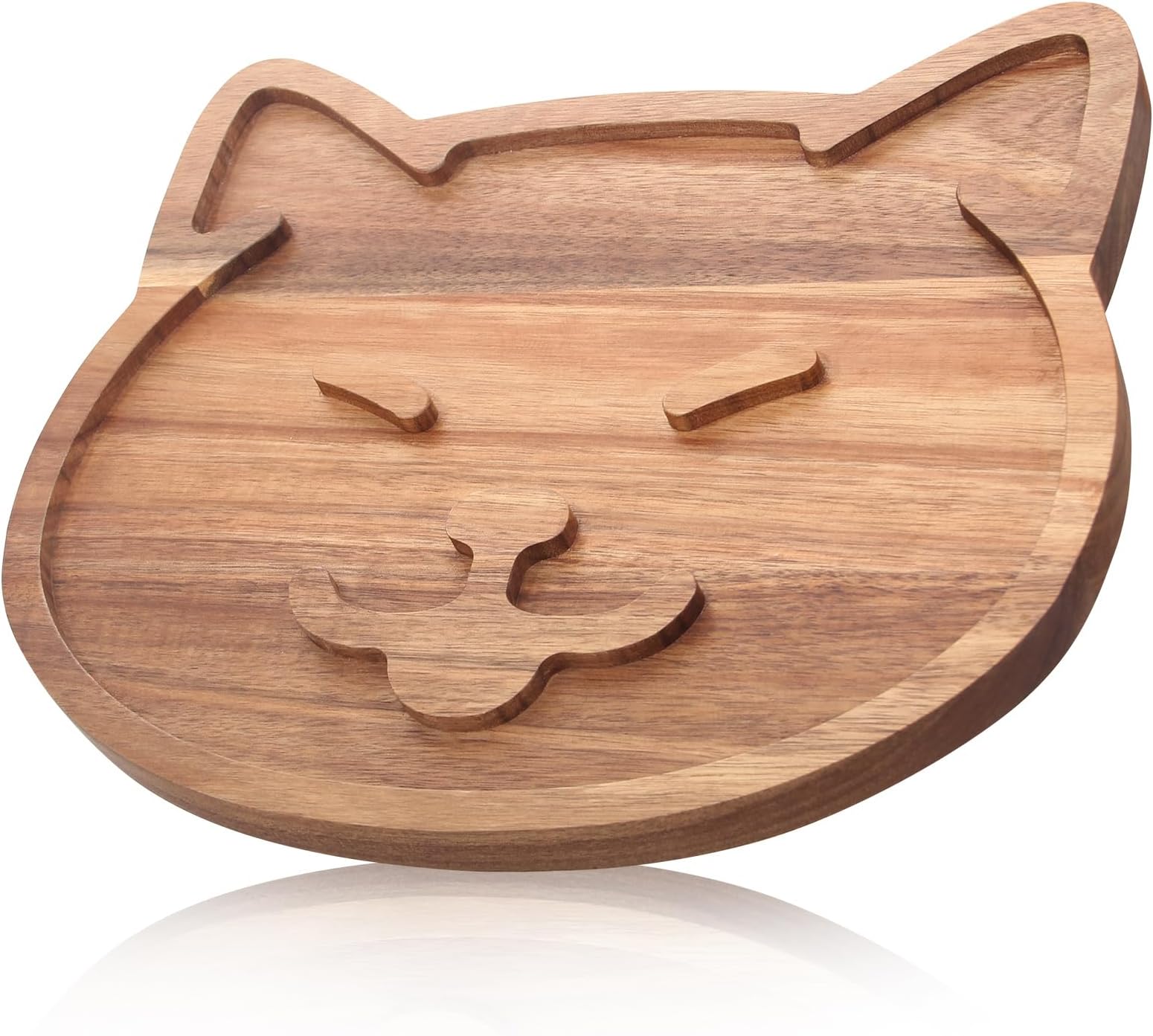 Funny Wooden Charcuterie Board Cute Cat Cheese Boards Cookie Plate for Kitchen Decor Unique Acacia Wood Serving Dish Cake Christmas Charcuterie Board for Women Gifts Dessert Platter Dinner Plates
