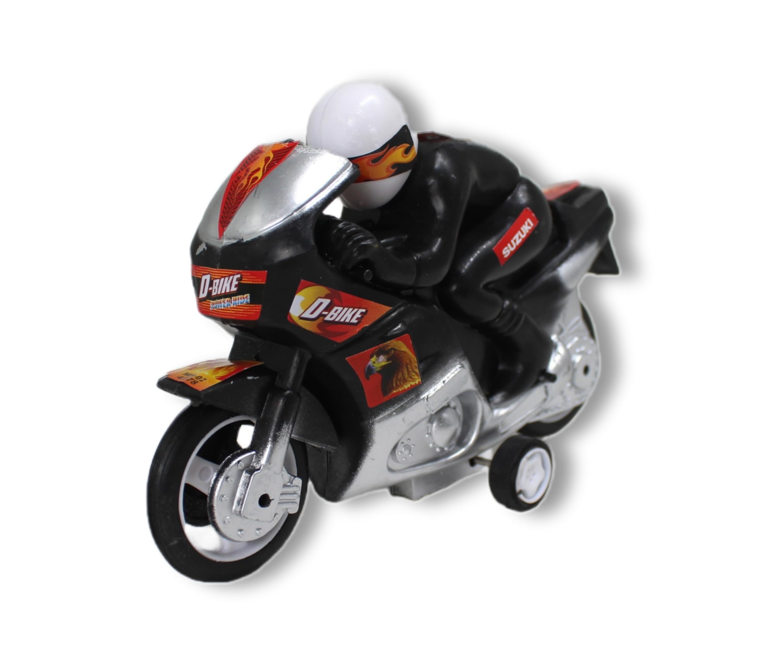 Neoinsta Medium Size Plastic Pull Back Racing|Speeder Bike | Motorcycle Toy for Kids and Toddlers and has Two Wheels on its Sides (Black) (B0BYVXPZHV) Amazon Price History, Amazon Price Tracker