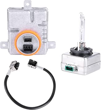 Xenon HID Ballast Headlight Control Unit with D3S Bulb - Compatible with Chrysler 300, Replace 68170821AA W003T21971 8K0941597 - Computer Headlight Ballast D3S 35W L0000D3S Headlamp Bulb