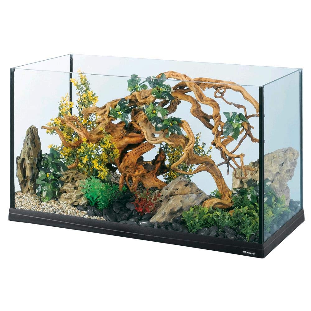 Hydor Acquario TANK 80, Vasca in Vetro, Robusto e Resistente, Capacità 120 L, 81.5 x 36 x h 45.5 cm