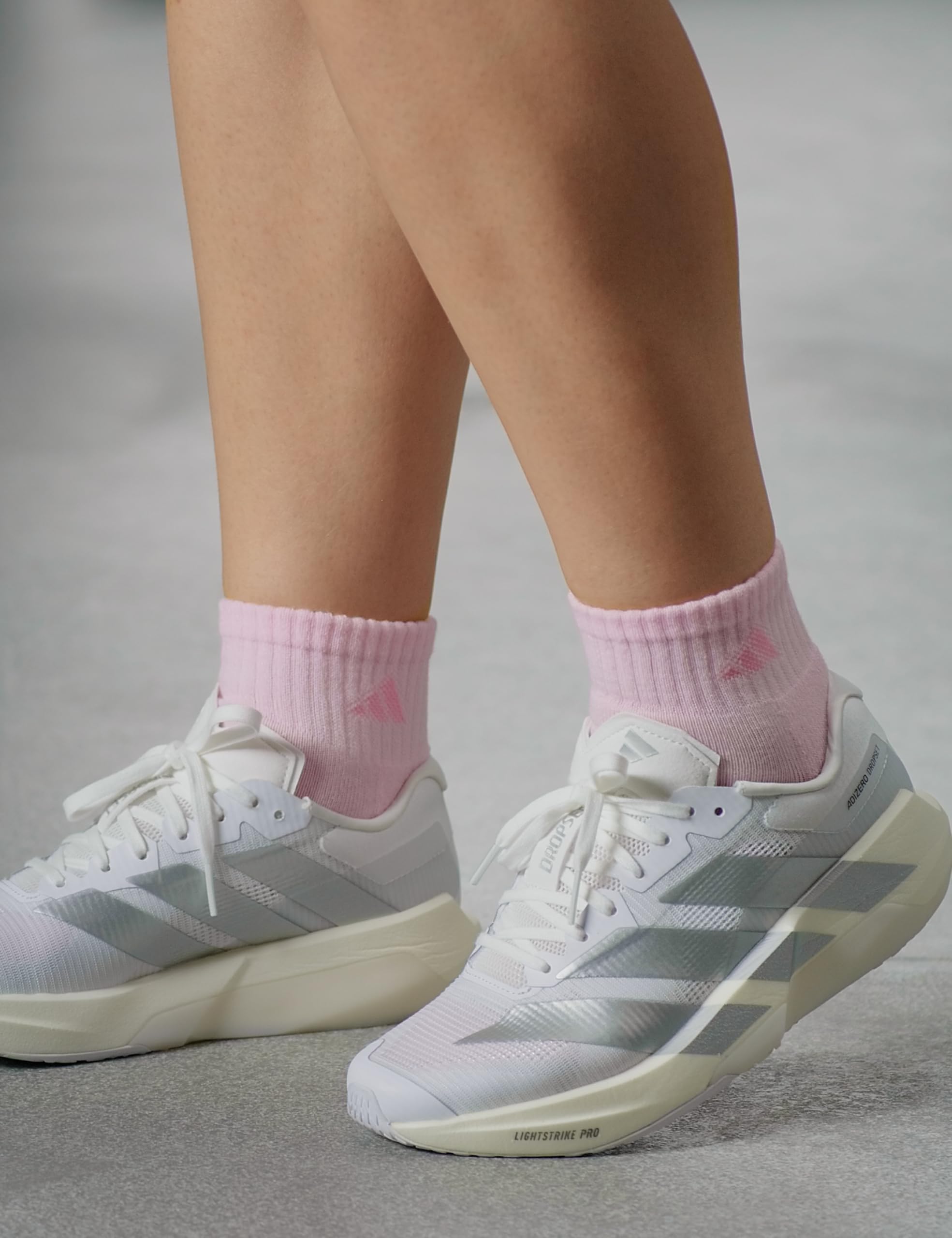 adidas Ankle Socks, Athletic Cushioned Quarter Fit, 6-pack, Durable, Comfortable, Cooling, With Compression Calcetín de cuarto Mujer (Pack de 6)