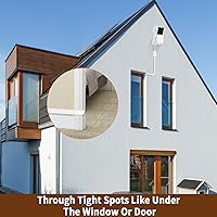 Vista 6 de Paquete de 2 cables de extensión USB de 25 pies compatibles con WYZE Cam Pan V3/V3 Pro/V2, Cam V4/V3, Cam OG/V2, cable de carga de extensión