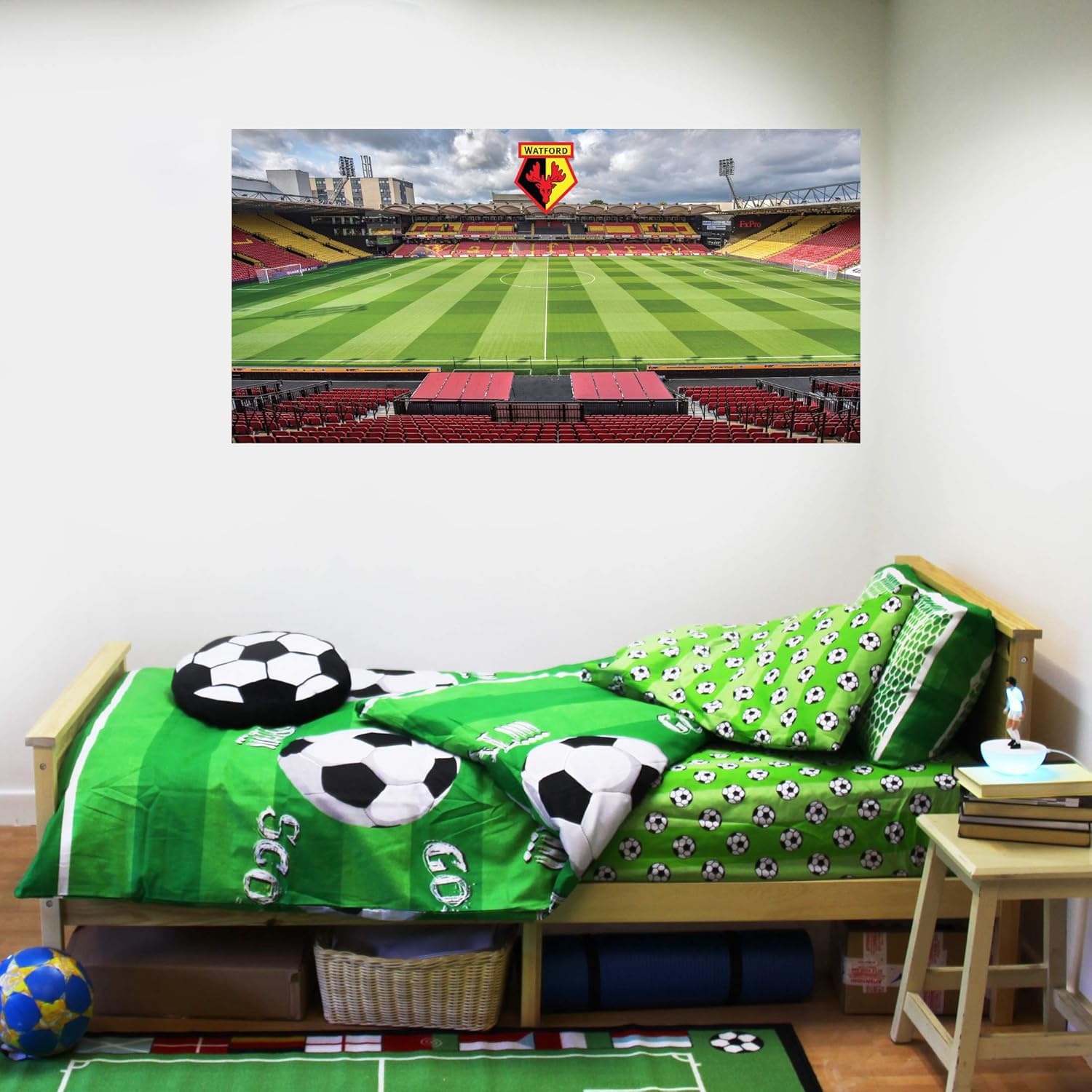 Beautiful Game Watford FC Vicarage Road Stadium Wall Sticker (90cm x 45cm)