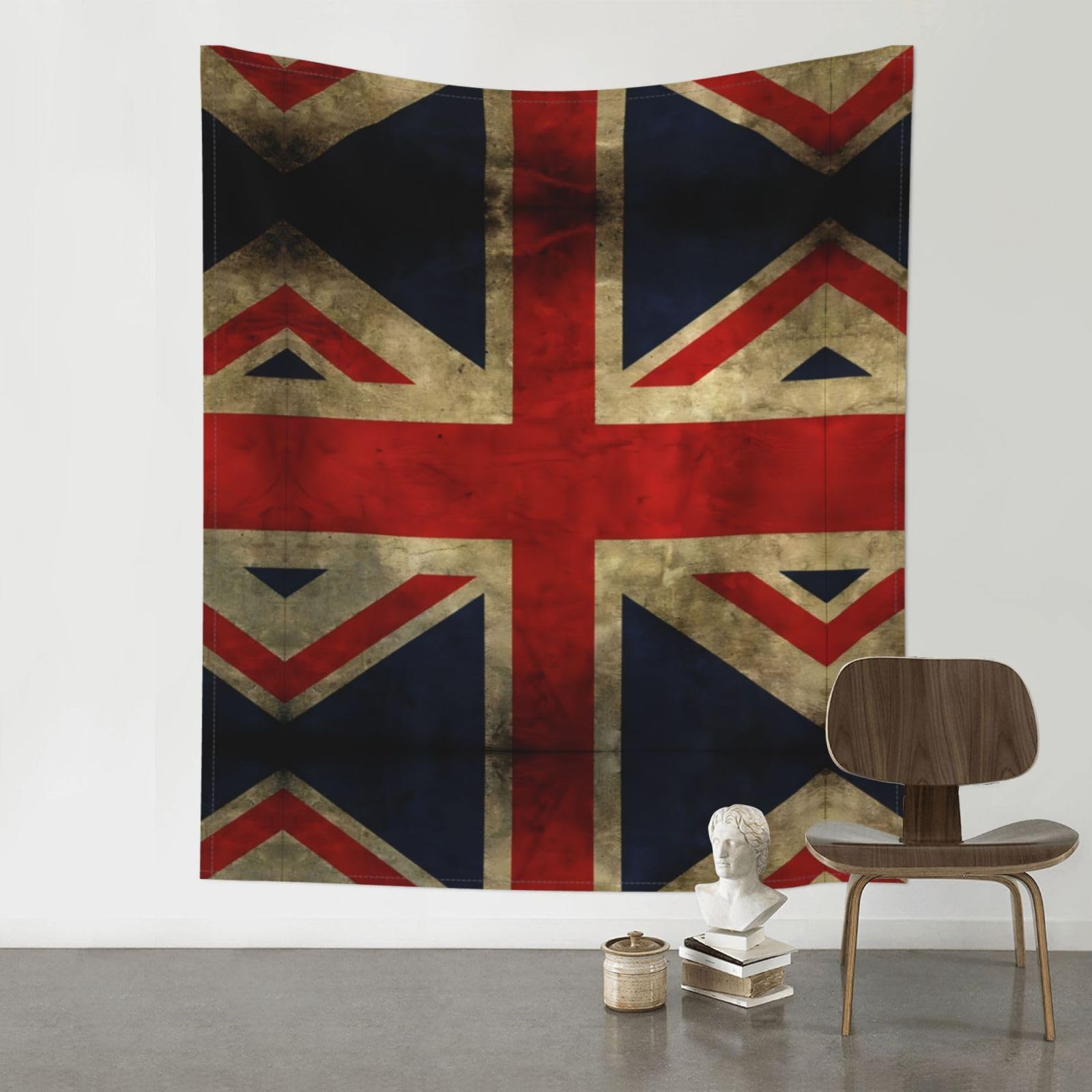 YYHWHJDE British Flag Prints Wall Tapestry 60x51in - High-Grade Polyester Throw for Dorm Room Decor, Beach Blankets & Home Accent