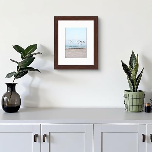 Vista 241 de Frametory, Los marcos de 16 x 20 pulgadas muestran imágenes de 11 x 14 pulgadas con paspartú o fotos de 16 x 20 pulgadas sin paspartú, vidrio Plata