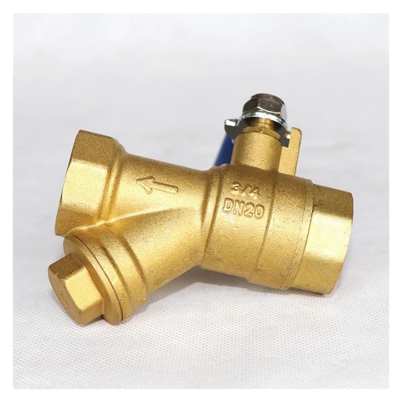 1 szt. Mosiężny zawór kulowy z filtrem typu Y - zintegrowany zawór wodny 1/2 ", 3/4", 1 ", 2"(1.25 In)