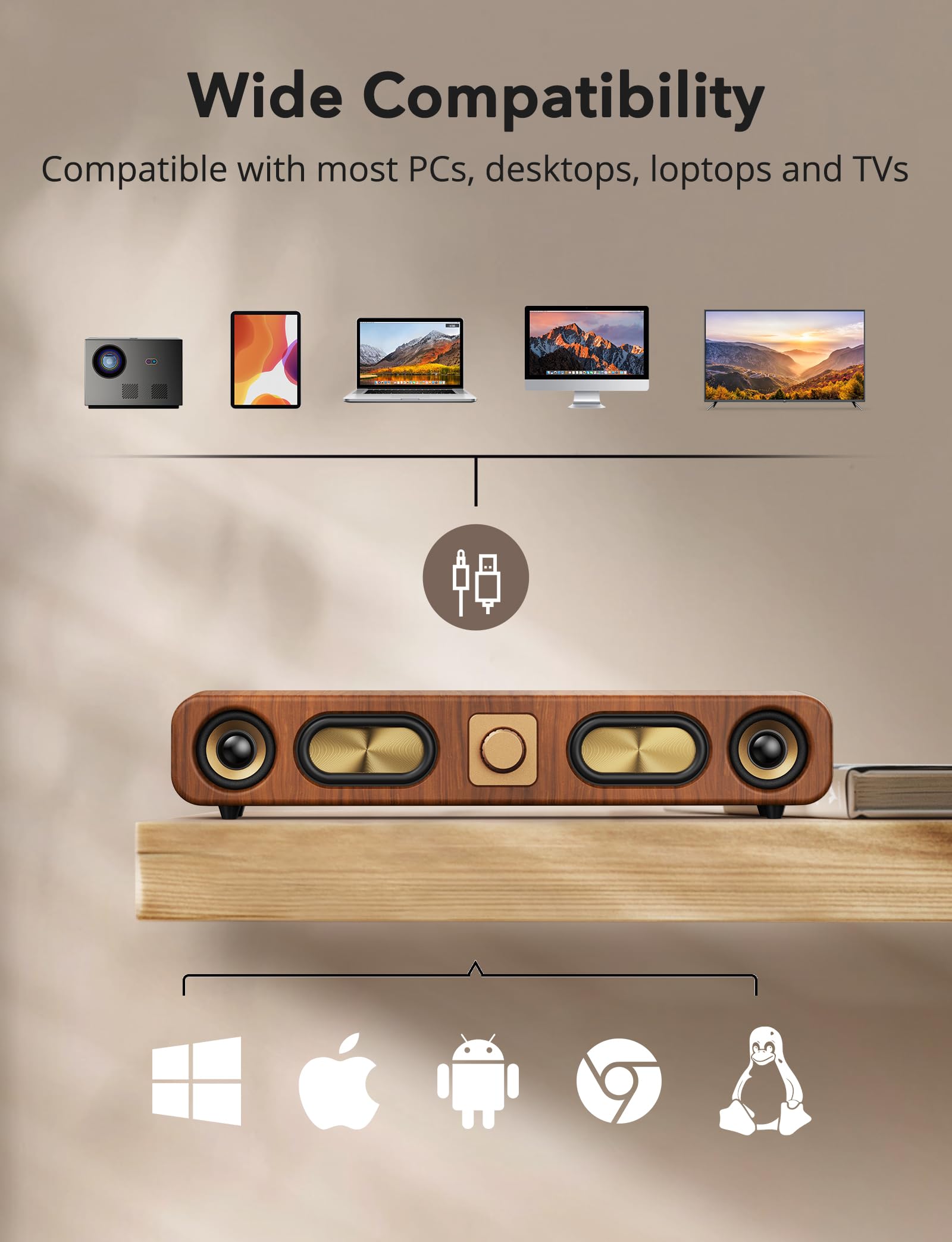 Amazon.co.jp: Uoudio コンピューターPCスピーカー デスクトップ用