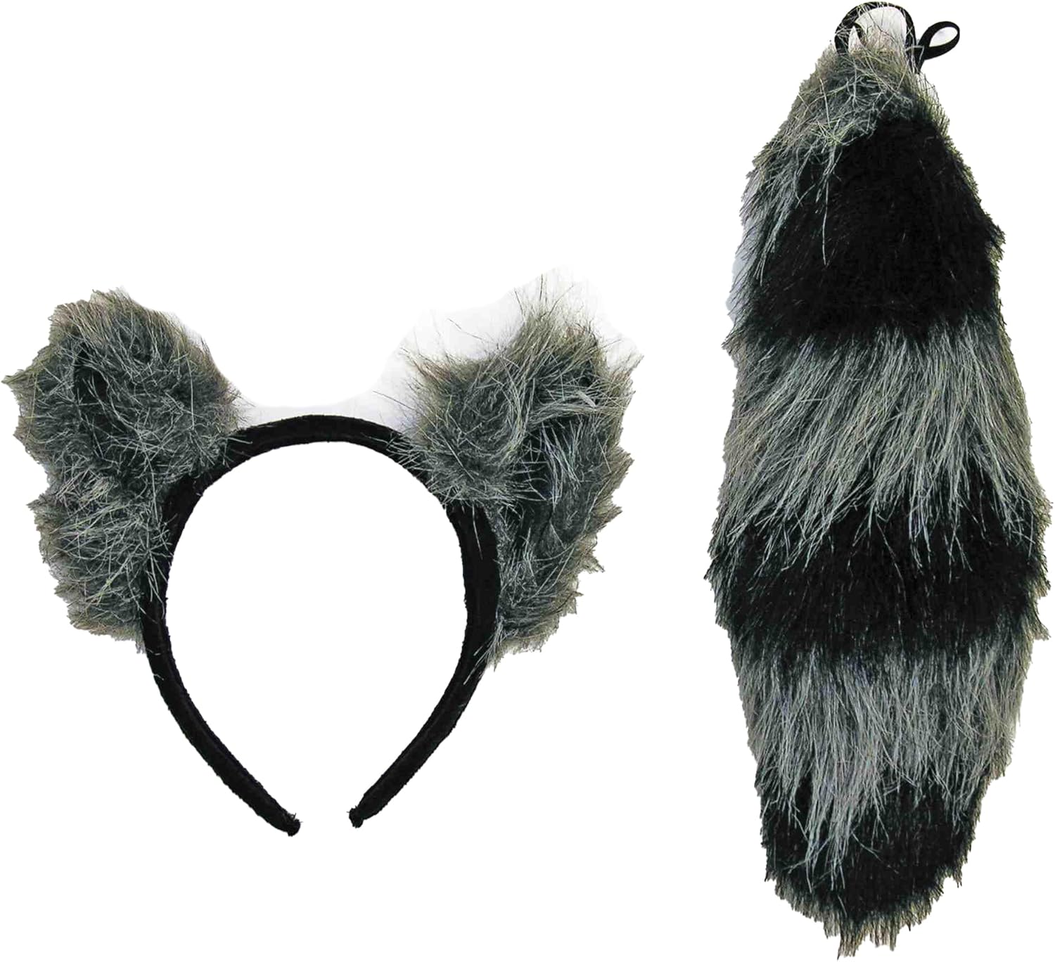 Forum Novelties Women's Adult Raccoon Ears and Tail with Mask - Image 2