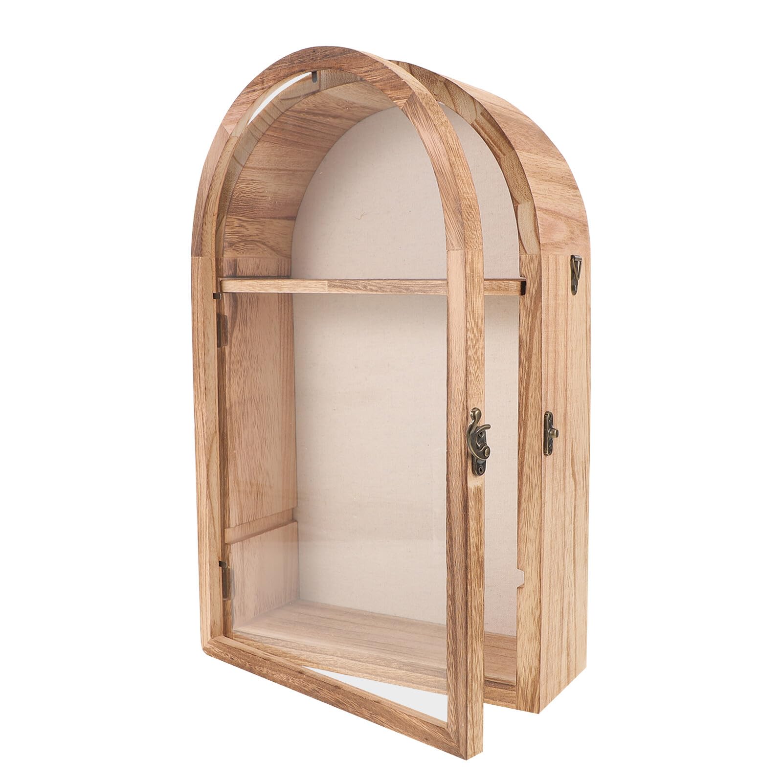 Cadre décoratif pour fleurs séchées et rangement mural suspendu en bois vintage