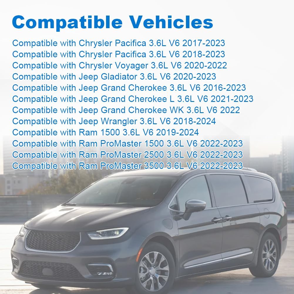 Right Side Exhaust Camshaft Compatible with Chrysler Pacifica Voyager Jeep Gladiator Grand Cherokee Wrangler Ram 1500 ProMaster 3.6L V6 Replacement for 5048030AA 5048030AB 5048030AC 5048030AD