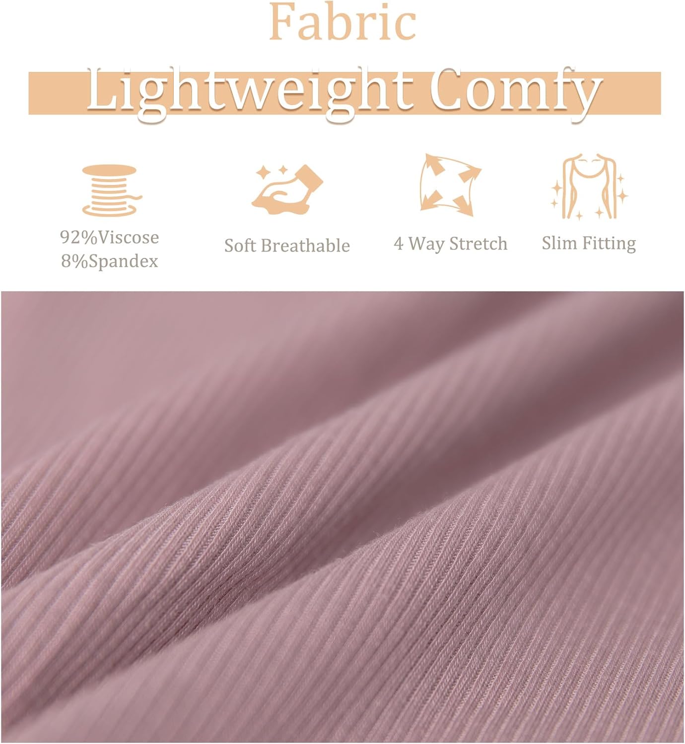 Womne Ribbed Tank Top with Sewn in Built in Bra Cup Sleevless Form Fitting Push Up Padded Bra Cami Shirt Basic Knit Tee S-3XL - Image 5